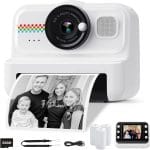 Kids Instant Print Camera, 1080P HD with 3 Rolls Print Paper & 32GB Card, Ideal Kids Toys Gifts for Boys & Girls Age 3-14 (Black) - Image 2