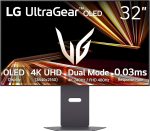 LG 32GX870A-B 32-inch Ultragear 4K UHD (3840 x 2160) OLED Gaming Monitor, Dual-Mode, 240Hz, 0.03ms, NVIDIA, AMD FreeSync Premium Pro, VESA DisplayHDR True Black 400, USB Type-C, DP2.1, Black - Image 2