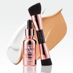 LUMINESS Liquid Mirage 3PC Kit - Color Changing Foundation with SPF 50 Primer & Makeup Brush, Hydrating & Lightweight Face Makeup, 4 in 1 Liquid Foundation, Concealer & Moisturizer (02 Medium) - Image 2