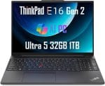 Lenovo ThinkPad E16 Gen 2 Business Laptop (16" FHD+ Anti-Glare, Intel Core Ultra 5 125U (> i7-1355U), 32GB DDR5 RAM, 1TB SSD) Fingerprint, Backlit, Webcam, Ethernet, Win 11 Pro, 2025 AI PC, Black - Image 2