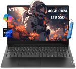 Lenovo V15 Gen 4 (15.6" FHD Anti-Glare, 13th Intel Core i5-13420H (Beat i7-1255U), 40GB RAM, 1TB SSD) for Business, Home, Military Grade, Ethernet, IST Hub, Win 11 Pro w/AI Copilot, Black - Image 2