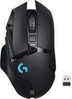 Logitech G502 Lightspeed Wireless Gaming Mouse with Hero 25K Sensor, PowerPlay Compatible, Tunable Weights and Lightsync RGB - Black - Image 2
