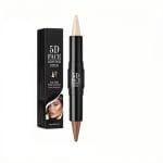 MAEPEOR 2-in-1 Contour Highlighter Stick Non-greasy and Non-drying Contour Pen Long Lasting Waterproof Face Brighten Contouring Makeup Pen (01 Nude & Warm Amber) - Image 2