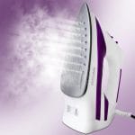 MARTISAN Steam Iron, New Version, Rapid Heating, Powerful Steam, Anti-Calc, Self-Cleaning, Smooth Non-stick Soleplate, Variable Temperature, Steam Burst, Grape Purple, 1200 Watts - Image 2