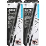 Maybelline Eyestudio Lasting Drama Waterproof Matte Gel Pencil Black Eyeliner Makeup, Jet Black, 2 Count - Image 2