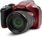 Minolta Pro Shot 20MP Digital Camera – 67x Optical Zoom, Full 1080p HD Video, Optical Image Stabilization, Wi-Fi, 3-inch Articulating LCD Screen, 27 Scene Modes – Includes 16GB SD Card (Red) - Image 2