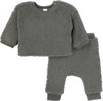 Modern Moments by Gerber Baby Boys' Microplush Drop Shoulder Pant Set - Image 2