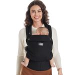 Momcozy Baby Carrier - Ergonomic, Cozy and Lightweight Carrier for 7-44lbs, Effortless to Put On, Ideal for Hands-Free Parenting, Enhanced Lumbar Support, Purehug for Infant to Toddler, Black - Image 2
