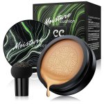Mushroom Head Air Cushion CC Cream - BB Cream Makeup Brightening & Moisturizing, Full Coverage Concealer for Older Women, Oil Control Foundation for Mature Skin (Medium Deep, 3.21 Ounce (Pack of 1)) - Image 2