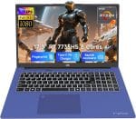 NIMO 17.3" Gaming-Laptop, AMD R7 7735HS (8C/16T, Beats i7-12650H) 16GB DDR5 RAM 512GB SSD Computer with Radeon 680M, 100W Type-C, WiFi-6E, 75Wh Battery, Fingerprint, Backlit Keyboard for Business - Image 2