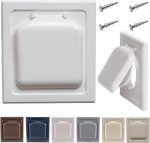 NO-PEST VENT, Exclusive Dual Door Dryer Vent Cover Outdoor 4 inch or Bathroom fan, Made in USA w Highest UV Resistant Plastic in any Outdoor Vent Cover (White, 4 inch W/O Duct Tube) - Image 2