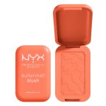 NYX PROFESSIONAL MAKEUP Buttermelt Powder Blush, Fade and Transfer-Resistant Blush, Up to 12HR Make Up Wear, Vegan Formula - Sooner The Butta - Image 2