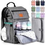 PILLANI Baby Diaper Bag Backpack - Large Bag for Boys & Girls, Waterproof Diaper Backpack - Travel Diaper Bags w/Changing Pad, Baby Registry Search & Shower Gifts - Essentials Must Haves Newborn Stuff - Image 2