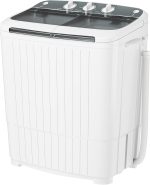 Pataku Portable Washing Machine, 17.6 Lbs Compact Mini Washer and Dryer Combo,Twin Tub Laundry Washer with Spin Cycle, Soaking Function Ideal for Apartment, Dorms, RVs Camping, Grey - Image 2