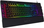 Redragon K512 Shiva RGB Backlit Membrane Gaming Keyboard with Multimedia Keys, Linear Mechanical-Feel Switch, 6 Extra On-Board Macro Keys, Dedicated Media Control, Detachable Wrist Rest - Image 2