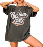 Retro Custom Text Shirt for Women-Personalized Shirt -Custom Shirt for Women-Unisex Shirt-Custom-Mama Shirt Pepper - Image 2