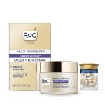 RoC Crepe Repair Anti Aging Daily Face Moisturizer & Neck Firming Cream (1.7 oz) + RoC Retinol Wrinkle Smoothing Capsules (7 CT), Skin Care Routine for Women and Men - Image 2