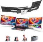 S6 Laptop Screen Extender | Silver | 15.6'' | FHD 1080P | 86% NTSC | Triple Laptop Monitor Extender | Working with Windows, Mac, DeX, Chrome, Desktop, Mini PC - Image 2