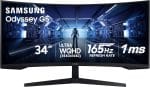 SAMSUNG 34' Odyssey G5 Ultra-Wide Gaming Monitor with 1000R Curved Screen, 165Hz, 1ms, FreeSync Premium, Large Display, Eye Comfort, Multiple Ports, WQHD, LC34G55TWWNXZA, Black - Image 2
