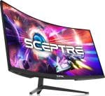 Sceptre 34-Inch Curved Ultrawide WQHD Monitor 3440 x 1440 R1500 up to 180Hz/165Hz DisplayPort x2 99% sRGB 1ms Picture by Picture, Build-in Speakers Machine Black 2025 (C345B-QUT168) - Image 2