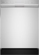 Sharp SDW6504MS Stainless Steel Dishwasher, 24-inch Pocket Handle, 52 dB, Hybrid Tub, 12 Place Settings, 5 Cycles, Heated Dry - Image 2