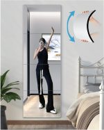 Shatterproof Wall Mirror Full Length for Bedroom, Acrylic Gym Mirrors For Home, Extra Thick: 0.12 inch, 12 x 12 inch x 4 Pcs, Workout Mirrors Safe for Kids, Over The Door, Long Wall Mounted - Image 2