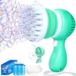 Sloosh Bubble Machine Gun with Removable Fan Solution Refill, Rocket Shape Bubble Guns Blaster for Kids Adults, Summer Toys, Party, Easter, Birthday Gift, Outdoor - Image 2