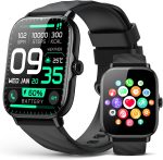 Smart Watches Fitness Tracker for Men Women with Step Counter, Sleep / Calorie Monitor, Pedometer, IP68 Waterproof, 120+ Sports for iPhone Android, 1.91”HD Touchscreen Smartwatch (Casual, Black, 1.91) - Image 2