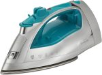 Sunbeam Turbo Steam Iron 1400W Quick Heat Stainless Steel Soleplate Shot of Steam Horizontal and Vertical 3 Way Auto Off 240ml Water Tank White Teal - Image 2