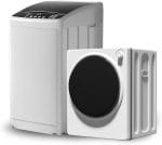 TABU Washer and Dryer Combo,20LBS Full Automatic Washing Machine with 10 Washing Programs & 2.6 Cu.Ft Portable Dryer with Stainless Steel Inner Tub,White - Image 2