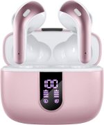 TAGRY Bluetooth Headphones True Wireless Earbuds 60H Playback LED Power Display Earphones with Wireless Charging Case IPX5 Waterproof in-Ear Ear buds with Mic for TV Smart Phone Laptop Computer Sports - Image 2