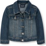The Children's Place Baby Toddler Girls Basic Denim Jacket - Image 2