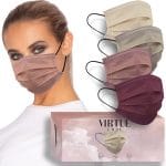 VIRTUE CODE Support Face Masks - Soft 3 Ply Comfort Face Masks, Colorful Disposable Face Mask 50 Pack. Earth Tones Colored Masks. Adults Mens and Womens Disposable Face Masks - Image 2