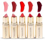 VOTUM Tahari 5pc Lipstick Set – Multi-Finish Lipsticks for Women, Matte, Cream, and Pearl, Long-Lasting Lipstick Color Gift Set (Red) - Image 2