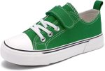 Zoroadke Toddler Boys and Girls Sneakers Low Top Adjustable Strap Canvas Shoes for Kids - Image 2