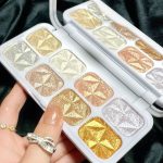 evpct 8 Colors Highlighter Makeup Palette for Face Highlighters & Luminizers iluminadores de maquillaje profesional Gold Cheek Diamond Shimmer Stick Glitter Contour Bronzer and Highlighter Palette - Image 2
