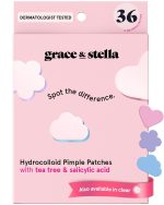 grace & stella Award Winning Pore Strip - Pimple Patches for Face - Hydrocolloid Acne Patches - Absorbs Zits, Reduces Redness - Cute Patches Dermatologist-Tested, Vegan (Multishape, 36 Count) - Image 2