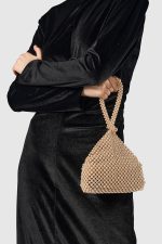 BABEYOND Pearl Clutch Purse Evening Bags for Women Elegant Triangle Purse for Wedding Bride Party Prom - Image 4