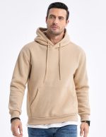 JMIERR Mens Casual Cotton Hooded Collar Drawstring Hoodies Pullover Sweatshirts Casual Long Sleeve Shirts - Image 5