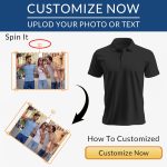 Custom Golf Polo Shirts for Unisex Adult, Design Your Own Golf Jersey Personalized Gifts 4 Sides Printed - Image 5