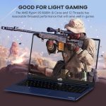 NIMO 15.6" Light-Gaming-Laptop, 8 Cores AMD Ryzen 7 Pro 6850U 16GB LPDDR5 RAM 512GB SSD (Beat i7-1360P Up to 4.7GHz) AMD Radeon 680M GPU IPS FHD Computer with 100W Type-C Charger Fingerprint BK - Image 4