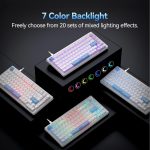 TECKNET Wired Gaming Keyboard, RGB Backlit 65% Keyboards with Gasket Structure, USB C Mechanical Keyboard has 20 Lighting Effects & Volume Knob Control, Computer Keyboards for PC Laptop Mac Gamer - Image 3