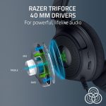 Razer Kraken V4 X Wired Gaming Headset: 40 mm Drivers - Cardioid Mic - Memory Foam Cushions - Chroma RGB Lighting - Type C & Type A Cable - for PC, Mac, PS5, Nintendo Switch 2, Steam Deck, Smartphone - Image 3