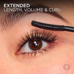 L'Oreal Paris Extensionist Mascara, Lengthening, Volumizing, and Curling Formula For a Lash Extension Eye Makeup Look, Washable True Brown - Image 4