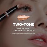 Blanc Double Shadow Stick - 48HR Long Lasting Dual-Tone Eye Shadow Pencil - Combines Glitter w/Soft Matte or Shimmer - Waterproof & Smudge-Proof Eyeshadow Makeup 0.05 oz (#01 Gold-Espresso) - Image 3