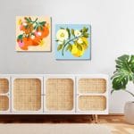 Canrichshop 4 Pack Framed DIY Paint by Numbers Kit for Adults Beginner,Fruit Oil Painting Easy Paint by Number with Canvas,Acrylic Paint Kit Arts and Crafts for Adults for Decor 8x8inch - Image 3