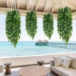 Waipfaru 8Pcs Fake Hanging Plants 2.7ft Fake Plants UV Resistant Fake Vines Artificial Decor for Indoor Outdoor Party Wall Porch Wedding Decoration - Image 4
