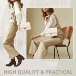 Women's Woven Leather Small Crossbody Bag – Small Purse with Chain Strap, Fits iPhone, Cards – Work & Evening - Image 4