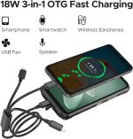 DOOGEE Fire 6 Power(2025) Rugged Smartphone,15500mAh/33W Fast,120LM Flashlight Rugged Phone, 256GB/TF 2TB,50MP,Android 14 Unlocked Phone with 3-in-1 Reverse Charging,6.56" HD+90Hz Phones,NFC/OTG - Image 4