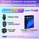 Dell G16 7630 Gaming Laptop, 16" QHD+(2560x1600) 240Hz, Intel 24 Core i9 13900HX, GeForce RTX 4070, 64 GB DDR5, 2 TB SSD, Wi-Fi 6, Backlit Keyboard, One-Handed Keyboard, Windows 11 Pro, Gaming Mouse - Image 3